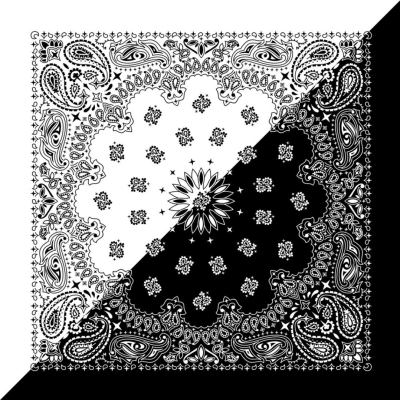 Desenli Fular Beyaz - 4