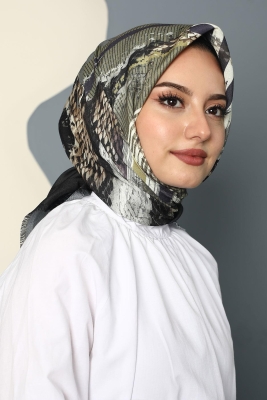 Afvente Desenli Pamuk Eşarp Çok Renkli 40 - Afvente