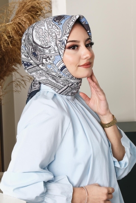 Soft Etro Eşarp Lacivert - Afvente