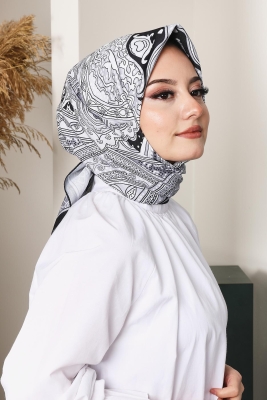 Soft Etro Eşarp Siyah - AFVENTE