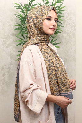 Damaks Desen Hardal Soft Pamuk Şal - Afvente