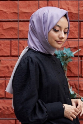 Degrade Desen Mor-Taş Soft Pamuk Şal - 1