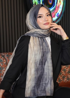 Degrade Füme Soft Pamuk Şal - 1