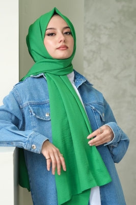 Afvente Pamuk Cazz Şal Benetton Yeşili - 1