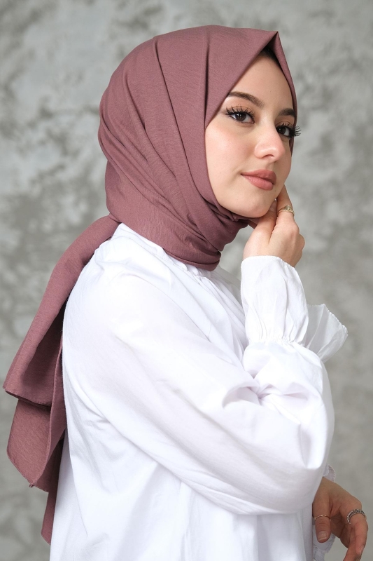Afvente Pamuk Cazz Şal Gül kurusu - 1