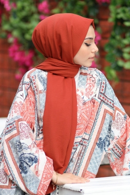 Kiremit Cazz Pamuk Şal - Afvente