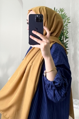 Camel Kraş Pamuk Şal - Afvente